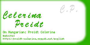 celerina preidt business card